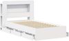 vidaXL Bettgestell mit Stauraum Weiß 80 x 200 cm Holzwerkstoff 3434003 Bild 4