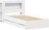 vidaXL Bettgestell mit Stauraum Weiß 80 x 200 cm Holzwerkstoff 3434003 Bild 3