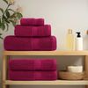 vidaXL Premium Handtücher SOLUND 2 Stk. Bordeaux 100x200 cm 600 g/m² 137221 Bild 3