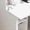 vidaXL Schreibtisch mit Tür Weiß 71.5 x 31.5 x 106.5 cm Holzwerkstoff 869482 Bild 4