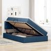 vidaXL Aufbewahrungsbett mit Matratze Blau 120 x 190 cm Holzwerkstoff 3370562 Bild 4
