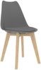 vidaXL Esszimmerstühle 2 Stk. Grau Kunstleder [244785] Bild 2