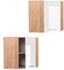 Vicco Küchenschrank Küchenzeile R-Line, Weiß Hochglanz, Eckhängeschrank 57 cm Bild 5