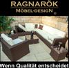Ragnarök Möbel-Design Gartenlounge-Set Lounge Set Wotan, (Set, Ecksofa, Alu, Polyrattan), integrierte Kopfstützen in den Sitzflächen, extra Breite Armlehnen Bild 4