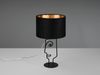Tischleuchte, Metall, schwarz, Stoff, Gesicht-Design, H 42cm Bild 5
