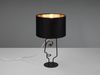 Tischleuchte, Metall, schwarz, Stoff, Gesicht-Design, H 42cm Bild 3