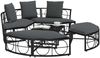 vidaXL Outdoor-Loungebett ohne Dach Schwarz Poly Rattan 4108236 Bild 4