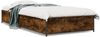 vidaXL Bettgestell Räuchereiche 75x190 cm Holzwerkstoff und Metall 845123 Bild 2