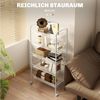 HOMCOM Servierwagen Küchenregal mit Rollen, (Set, 1 St, 1), mit 5 Körben und Rollen Bild 4