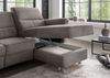 Ecksofa >Ludwigshafen< Motor-funktion, Kopfstütze, Stauraum, grau-braun - 231x113x165 (BxHxT) Bild 4