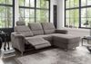Ecksofa >Ludwigshafen< Motor-funktion, Kopfstütze, Stauraum, grau-braun - 231x113x165 (BxHxT) Bild 2