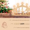 Weigla LED Schwibbogen Weihnachtsabend, Lichterbogen aus Holz, NATUR, Made in Germany (1-tlg), Erzgebirge garantiert, Weihnachtsdeko Innen, Weihnachtsbeleuchtung Bild 3