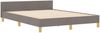 Doppelbett, Bettgestell Modernen mit Kopfteil Taupe 140 x 200 cm Stoff d1190e Bild 5