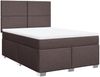 vidaXL Boxspringbett mit Matratze Dunkelbraun 160x200 cm Stoff 3292835 Bild 3