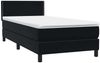 vidaXL Boxspringbett mit Matratze & LED Schwarz 90x210 cm Samt 3316769 Bild 5