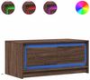 vidaXL LED-Couchtisch Braun Eichen-Optik Holzwerkstoff 851990 Bild 2