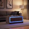 vidaXL LED-Couchtisch Braun Eichen-Optik Holzwerkstoff 851990 Bild 4