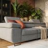 Muffo Ecksofa Wild Maxi mit Schlaffunktion inkl. Montage, L-form Couch mit Bettkasten XL, 6-fach verstellbare Kopfstützen Bild 3