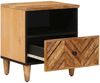 vidaXL Nachttisch 2 pcs Braun 50 x 33 x 60 cm Massivholz Mango 4018923 Bild 2