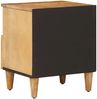 vidaXL Nachttisch 2 pcs Braun 50 x 33 x 60 cm Massivholz Mango 4018923 Bild 5