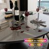 Blade Tischdecke Tischfolie Rund Transparente Glasklar 2 mm abgeschrägte Kante (Einzelartikel, Einzeln erhältlich), Kratzfest, geruchlos, REACH-konform, individuell zuschneidbar Bild 2