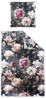 Irisette Mako Satin Bettwäsche Wave 8574-90 Blumen Rosa Grau 135x200 Bild 4