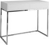 AX LIVING Schminktisch Weiß Lortie 100 cm mit Schubladen Chrom-Gestell Bild 2