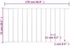 vidaXL Zaunelement Woerden Pulverbeschichteter Stahl 1,7 x 0,75 m Weiß 145224 Bild 4