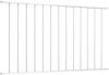 vidaXL Zaunelement Woerden Pulverbeschichteter Stahl 1,7 x 0,75 m Weiß 145224 Bild 2