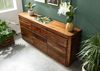 Sideboard Sheesham 185x40x80 walnuss gewachst TORONTO #201 Bild 2