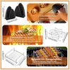 SURFOU Backform Heißluftfritteuse zubehör für Ninja Airfryer AF500EU 15-tlg BPA-frei, (Airfryer Zubehör Set für Ninja Foodi AF500EU& AF500EUCP, ninja foodi flexdrawer 10,4L,COSORI TwinFry 10L – 3 Silikonmatten & 12-teiliges Set, 10,4L, 5,2L, hitzebestä... Bild 4