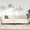 vidaXL Eckbettgestell mit Matratze mit Kopfteil 2 pcs Creme Samt 3393905 Bild 3