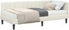 vidaXL Eckbettgestell mit Matratze mit Kopfteil 2 pcs Creme Samt 3393905 Bild 2