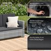 STEELSØN 'Elnath' Polyrattan Gartensofa 2er-Sitzer, grau-meliert/anthrazit, wetterfest, inkl. Kissen Bild 4