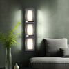 COB LED Wandleuchte, Chrom, Alu, Glas klar satiniert ADONIA Bild 2