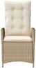 vidaXL 3-tlg. Bistro-Set mit Kissen Beige Poly Rattan 365276 Bild 5