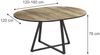 Esstisch Loyd Eiche rustikal/Schwarz 120 x 120 cm ausziehbar Vicco Bild 2