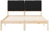 vidaXL Bettgestell mit gepolstertem Kopfteil Schwarz 135 x 190 cm 878061 Bild 5