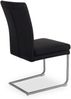 Freischwinger HARPER DARNA BHT 61x95x48 cm schwarz Polsterstuhl Esszimmerstuhl Schwingstuhl Bild 3