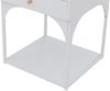 Nachttisch HWC-O88, Kommode Beistelltisch Nachtschrank Nachtkasten, Schublade Metall 50x43x41cm ~ weiß Bild 5