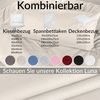 Kisska Kissenbezug LUNA Kissenüberzug Sofakissenbezug Kopfkissenbezug, (1 Stück), Atmungsaktiv, aus Baumwolle 50x30 Beige Bild 3