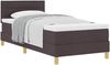 vidaXL Boxspringbett mit Kissen Dunkelbraun 90 x 200 cm Stoff 3338814 Bild 2