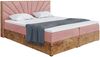 MEBLINI Boxspringbett LOFTY 7 160x200 cm mit Bettkasten - H3/Rosa Samt Polsterbett - Doppelbett mit Topper & Taschenfederkern-Matratze Bild 2