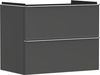 Unterschrank XeluQ 2 Schubladen 780x475 grau/chrom Bild 1