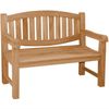 XXL Parkbank Bergamo Teak Massivholz extra stark - Breite: 120 cm Bild 5