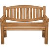 XXL Parkbank Bergamo Teak Massivholz extra stark - Breite: 120 cm Bild 3