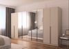 OTTO home Drehtürenschrank Kleiderschrank Schrank Garderobe AGORDO mit Dekor- oder Hochglanzfront (in zwei Griff-Farben, Breiten 91-405 cm) durchdachte Innenausstattung, in 8 Breiten und 2 Höhen MADE IN GERMANY Bild 3