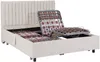 Vente-unique - SASORA Bett StoffStoff Beige - B 151 cm190 cm71 cm x H 110 cm20 cm16,5 cm x L 204 cm70 cm12 cm Bild 4