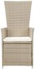 vidaXL 7-tlg. Garten-Essgruppe mit Auflagen Beige 3099471 Bild 4