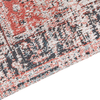 Teppich Baumwolle rot beige 80 x 150 cm orientalisches Muster Kurzflor ATTERA Bild 5